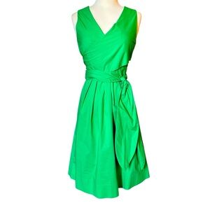 NWT J. By J. Crew | Women Green Emerald A-Line Midi Dress Size 00